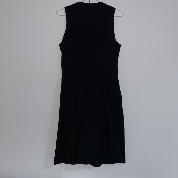Cue Fit and Flare Black Dress with Front Zip - Picture 5 of 5